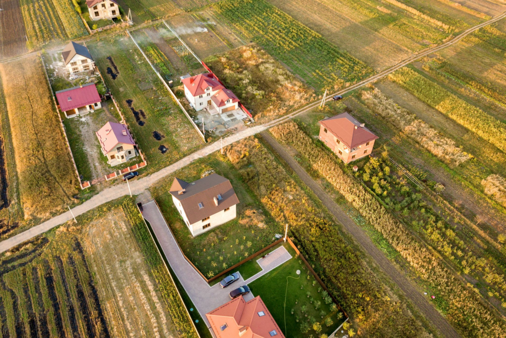 aerial view of acreage properties