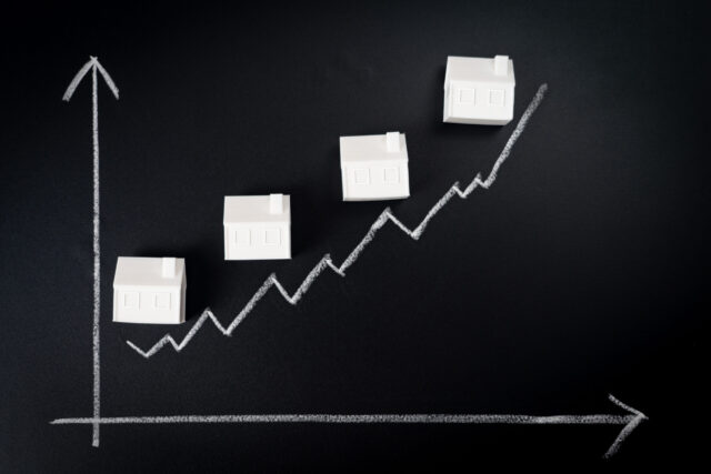 rising trend in house prices