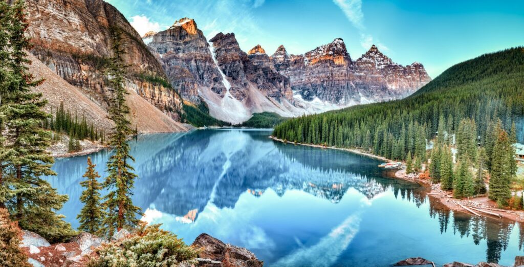 majestic view of Lake Louise